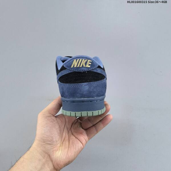 Nike SB Dunk Low navy blue black light blue olive green EU 36-46 skate shoe