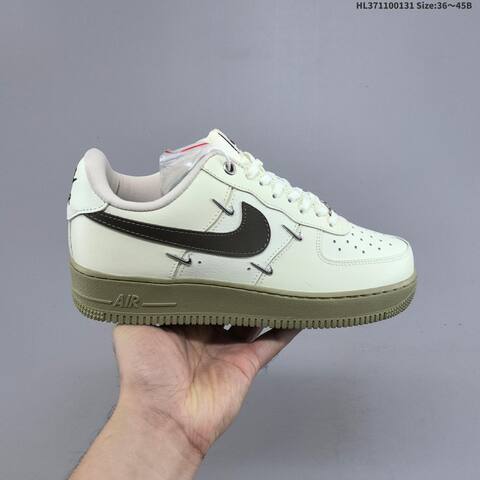 Nike Air Force 1 07 Dark Olive Black White EU 36-45 Sneaker - Unisex (BS-61609)