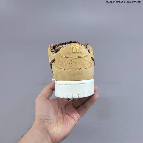 Nike SB Dunk Low Pro IO9508-200 Wheat Brown White EU 36-45 Skate Shoe - Unisex (BS-61945)