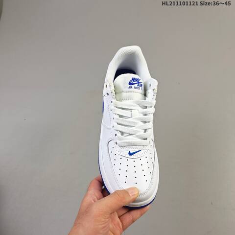 Nike Air Force 1 07 White Royal Blue EU 36-45 Sneaker - Unisex (BS-63338)