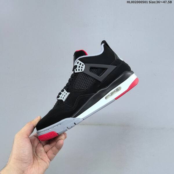 Jordan Air Jordan 4 Retro Bred Black/Fire Red/Cement Grey/White EU 36-47.5 basketball