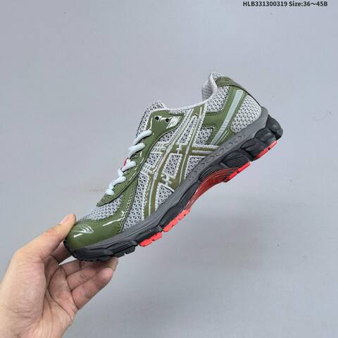 ASICS Gel Kayano 12 1 Olive Green Grey Black EU 36-45 Running Shoe Running Sneakers - Unisex (BS-68991)