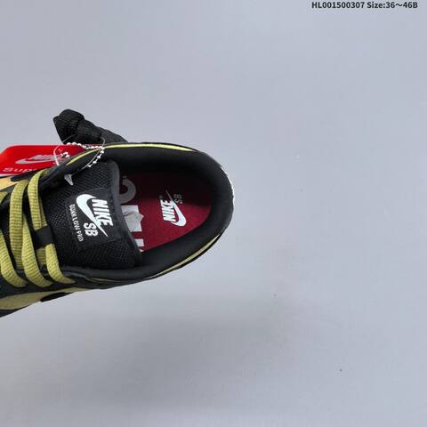 Nike SB Dunk Low Pro Supreme Black Olive Green EU 36-46 Skate Shoe - Unisex (BS-61454)