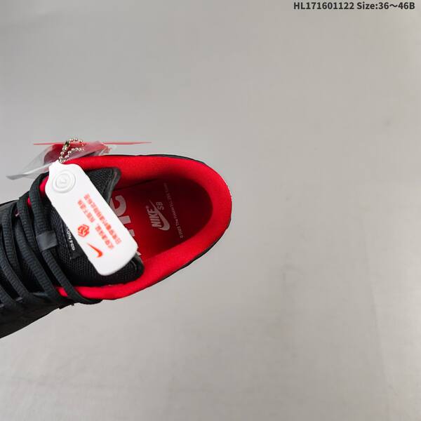 Nike SB Dunk Low black red EU 36-46 skate shoe