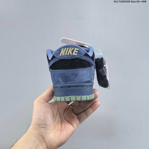 Nike SB Dunk Low Navy Blue Black Olive Green EU 36-46 Skate Shoe - Unisex (BS-61427)