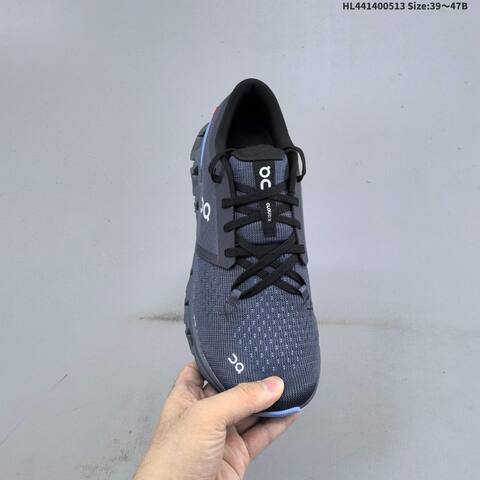 On Cloud X 4 Dark Grey Black Blue EU 39-47 Running Shoe Running Sneakers - Unisex (BS-69558)