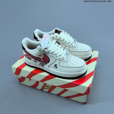 Nike Air Force 1 07 Low Off White Red Black EU 36-45 Sneaker - Unisex (BS-61819)
