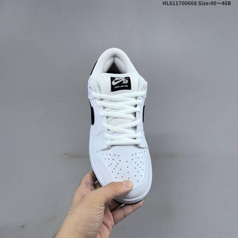 Nike Dunk SB Low White Black EU 40-46 Skate Shoe - Men's (BS-59946)
