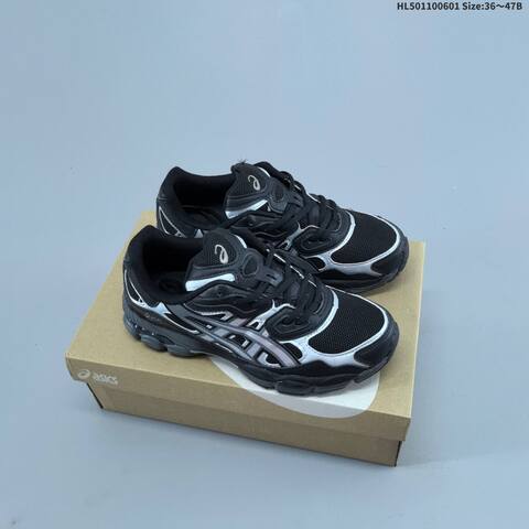 ASICS GEL-NYC Black Silver Dark Green Cream EU 36-47 Running Shoe Running Sneakers - Unisex BS-68774