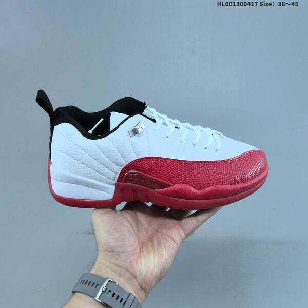 Jordan Air Jordan 12 Retro Low "Taxi" white/black/gold 36~45 basketball