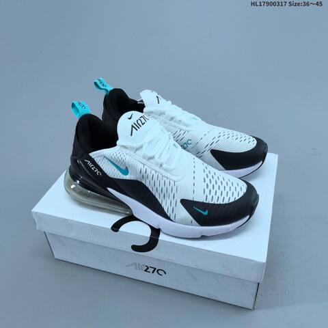 Nike Air Max 270 AH8050-005 White Blue Black EU 39-45 Running Shoe - Unisex (BS-61287)