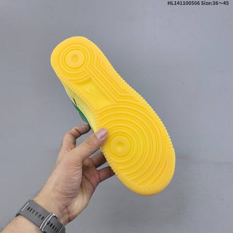Nike Air Force 1 07 Low Yellow Green Gum EU 36-45 Sneaker - Unisex (BS-60490)