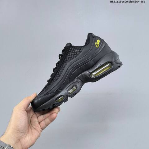 Nike Air Max 95 TT FB2709-010 Black Yellow EU 36-46 Running Shoe - Unisex (BS-59931)