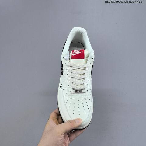 Nike Air Force 1 07 Low Off White Black Red EU 36-45 Sneaker - Unisex (BS-61589)
