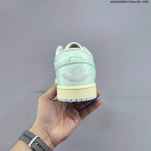 Jordan Air Jordan 1 Low light blue/white/mint green/cream 36~45 casual