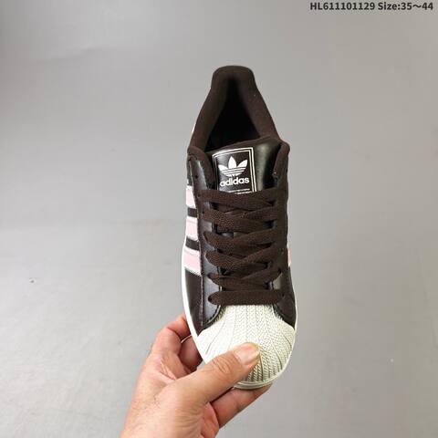 Adidas Superstar Brown Pink White Gum EU 35-44 Skate Shoe - Unisex (BS-65400)