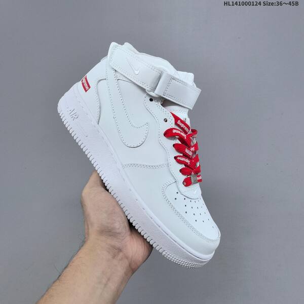 Nike Air Force 1 Mid 07 Supreme FZ8784 white black red EU 36-45 sneaker