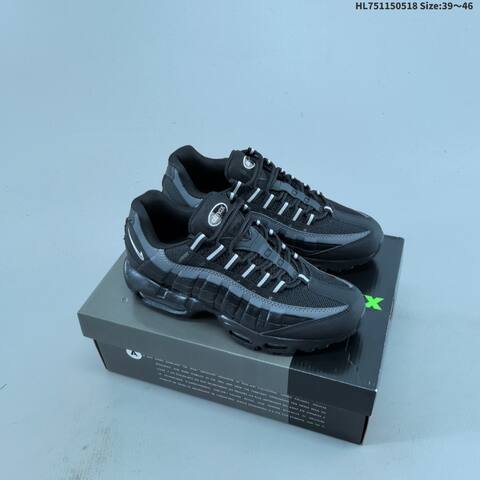 Nike Air Max 95 White Grey Black Orange EU 39-46 Running Shoe - Unisex (BS-60276)