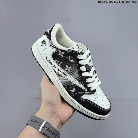 Nike Air Jordan 1 Low Travis Scott Louis Vuitton Blue White Black Beige EU 36-45 Sneaker - Unisex (BS-60796)
