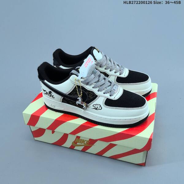 Nike Air Force 1 07 Low white red black yellow EU 36-45 sneaker