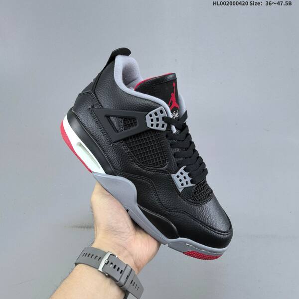 Jordan Air Jordan 4 Retro Black/Red/Gray 36~47.5 basketball