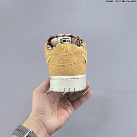 Nike SB Dunk Low Wheat Gold Light Grey EU 36-45 Skate Shoe - Unisex (BS-60716)