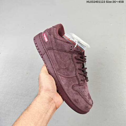 Nike SB Dunk Low Retro DIY Burgundy Cream EU 36-45 Skate Shoe - Unisex (BS-63219)
