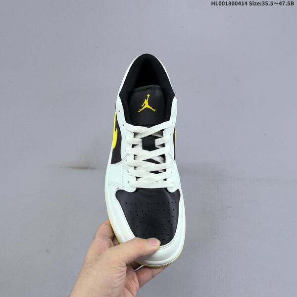 Jordan Air Jordan 1 Low black/white/yellow 35.5-47.5 basketball