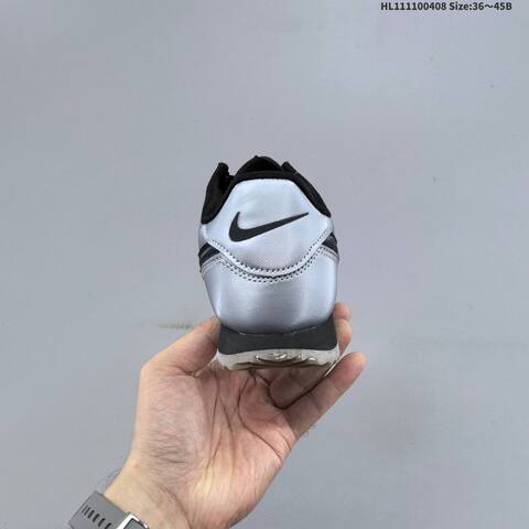 Nike Classic Cortez Metallic Silver Black Grey EU 36-45 Sneaker - Unisex (BS-60884)
