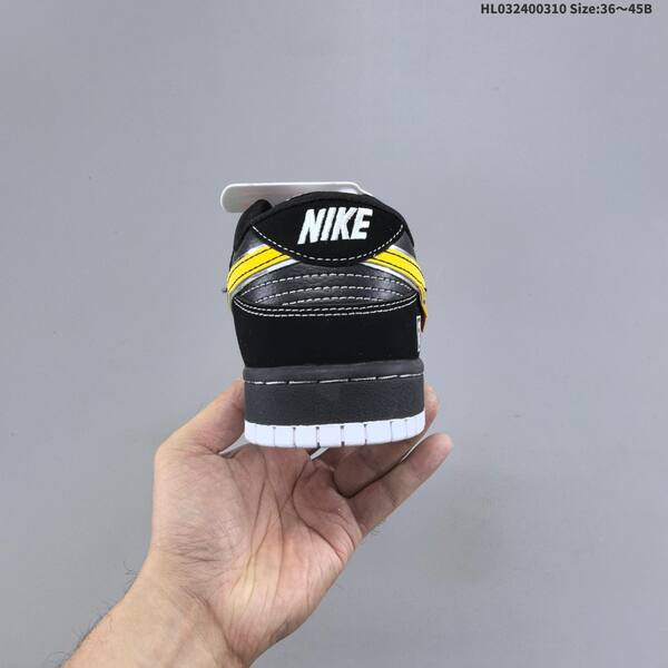 Nike SB Dunk Low black yellow white silver EU 36-45 skate shoe