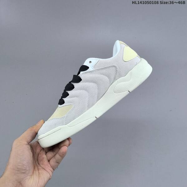 Jordan Session 90 grey/white/cream with black laces 36~46B casual