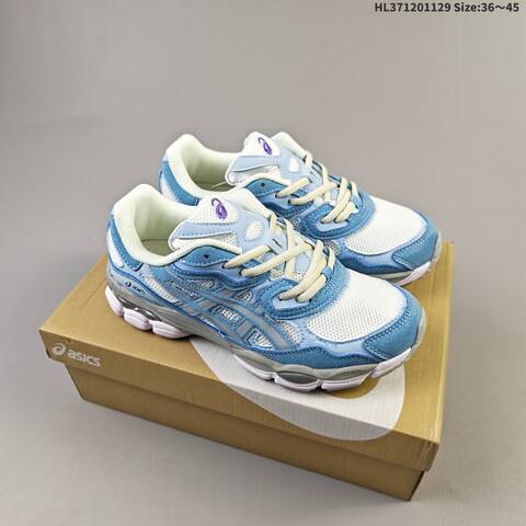 ASICS GEL-NYC White Silver Navy Gray EU 36-45 Running Shoe Running Sneakers - Unisex (BS-69209)