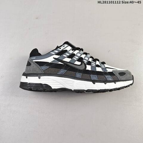 Nike P-6000 Black White Grey Silver EU 40-45 Running Shoe - Men's (BS-63829)