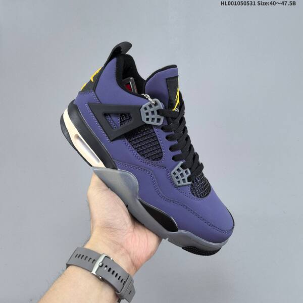 Jordan Air Jordan 4 Retro OG Imperial Purple/Black/Grey/Yellow EU 40-47.5 basketball