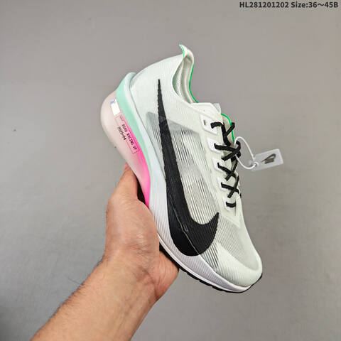 Nike ZoomX Vaporfly NEXT 4 White Black Green EU 36-45 Running Shoe - Unisex (BS-62901)