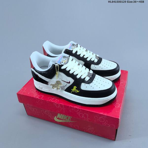 Nike Air Force 1 07 FZ1151-100 white black red yellow EU 36-45 sneaker