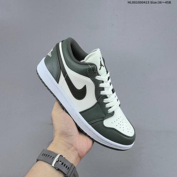 Jordan Air Jordan 1 Low white/olive green/black 36~45 lifestyle