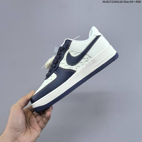 Nike Air Force 1 07 Low White Navy Blue Sail EU 36-45 sneaker