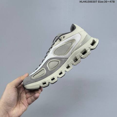 On Cloud X FKA Beige Grey Or White Grey Red EU 36-47 Running Shoe Running Sneakers - Unisex (BS-69691)