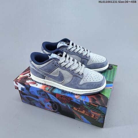 Nike Dunk SB Low Grey Black Yellow Blue EU 36-45 Skate Shoe - Unisex (BS-62298)