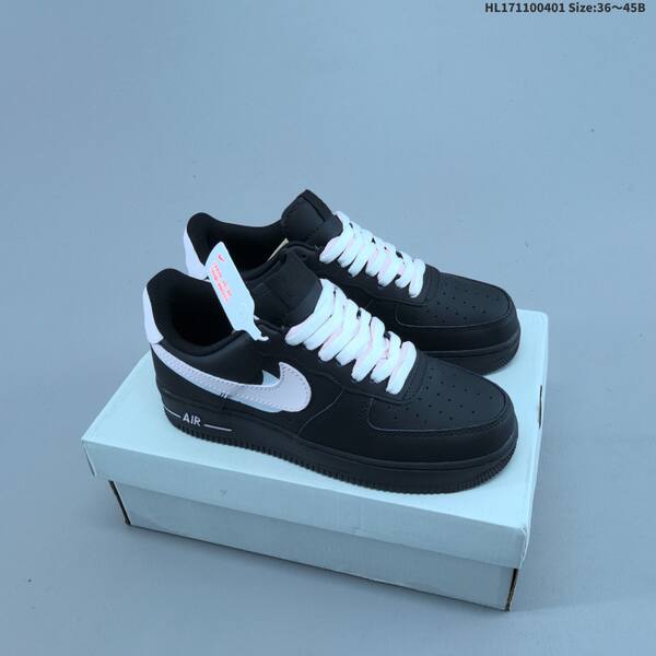 Nike Air Force 1 07 LV8 CU0952 black white light pink EU 36-45 sneaker