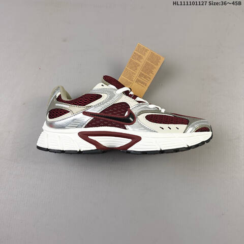 Nike V5 RNR Burgundy White Silver Grey EU 36-45 Running Shoe - Unisex (BS-63024)