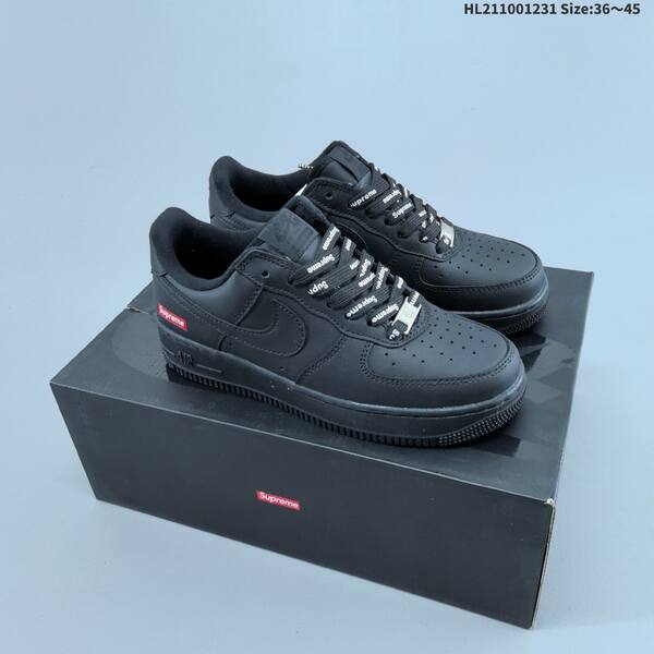 Nike Air Force 1 07 Supreme white black red EU 36-45 sneaker