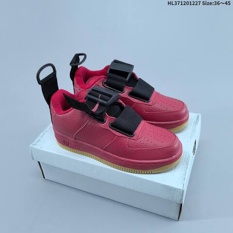 Nike Air Force 1 Utility Red Black Gum White EU 36-45 Sneaker - Unisex (BS-62394)