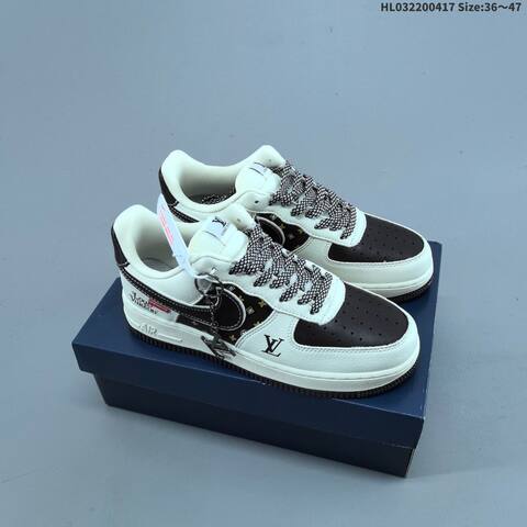 Nike Air Force 1 07 LV8 Light Grey Off White Black Silver EU 36-47 Sneaker - Unisex (BS-60688)