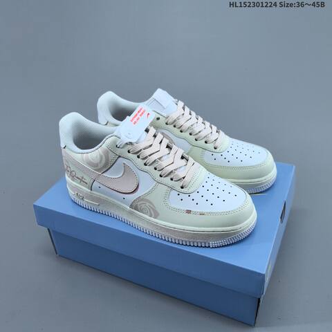 Nike Air Force 1 Low 07 Light Beige White Light Pink EU 36-45 Sneaker - Unisex (BS-62481)
