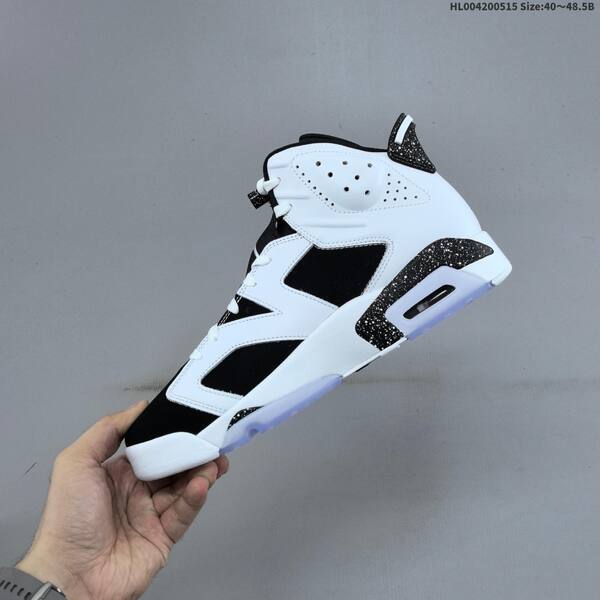 Jordan Air Jordan 6 Retro black/white with speckled oreo accents 40~48.5 basketball