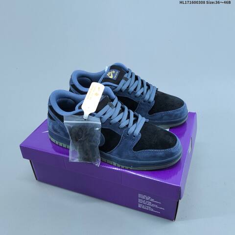 Nike SB Dunk Low Navy Blue Black Olive Green EU 36-46 Skate Shoe - Unisex (BS-61427)