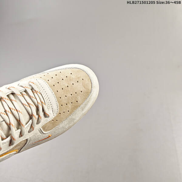 Nike Air Force 1 07 light beige orange white EU 36-45 sneaker