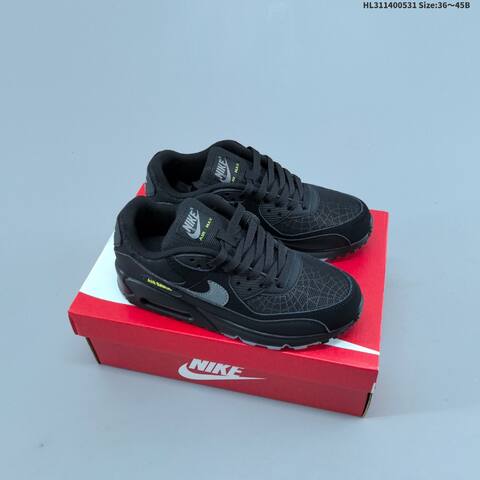 Nike Air Max 90 Cool Grey White Black Yellow EU 36-45 Sneaker - Unisex (BS-60049)